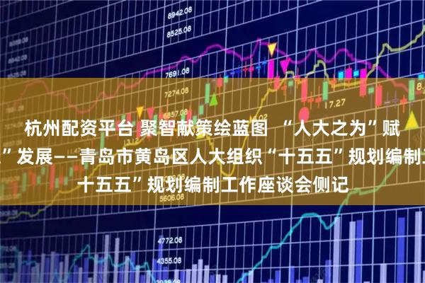 杭州配资平台 聚智献策绘蓝图  “人大之为”赋能新区“十五五”发展——青岛市黄岛区人大组织“十五五”规划编制工作座谈会侧记